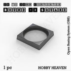 Round to Square Bases Shape and Size Converters 3d Print Full Range