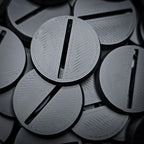 28mm Round Slotted Plastic Bases 3d Print - Hobby Heaven