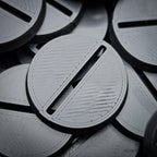 28mm Round Slotted Plastic Bases 3d Print - Hobby Heaven