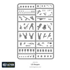 28mm WWII US Rangers plastic sprues with various weapon options