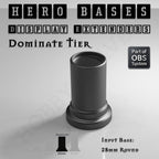 Hero Bases Display Extenders | Round and Ovals | Convert Gaming Bases to Display Bases & Plinths