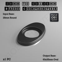 Round To Oval Bases Size Converters 3d Print Full Range