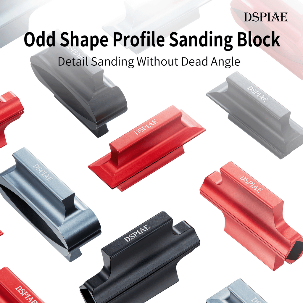 DSPIAE AS-25FPBK Flat Sanding Piece Black