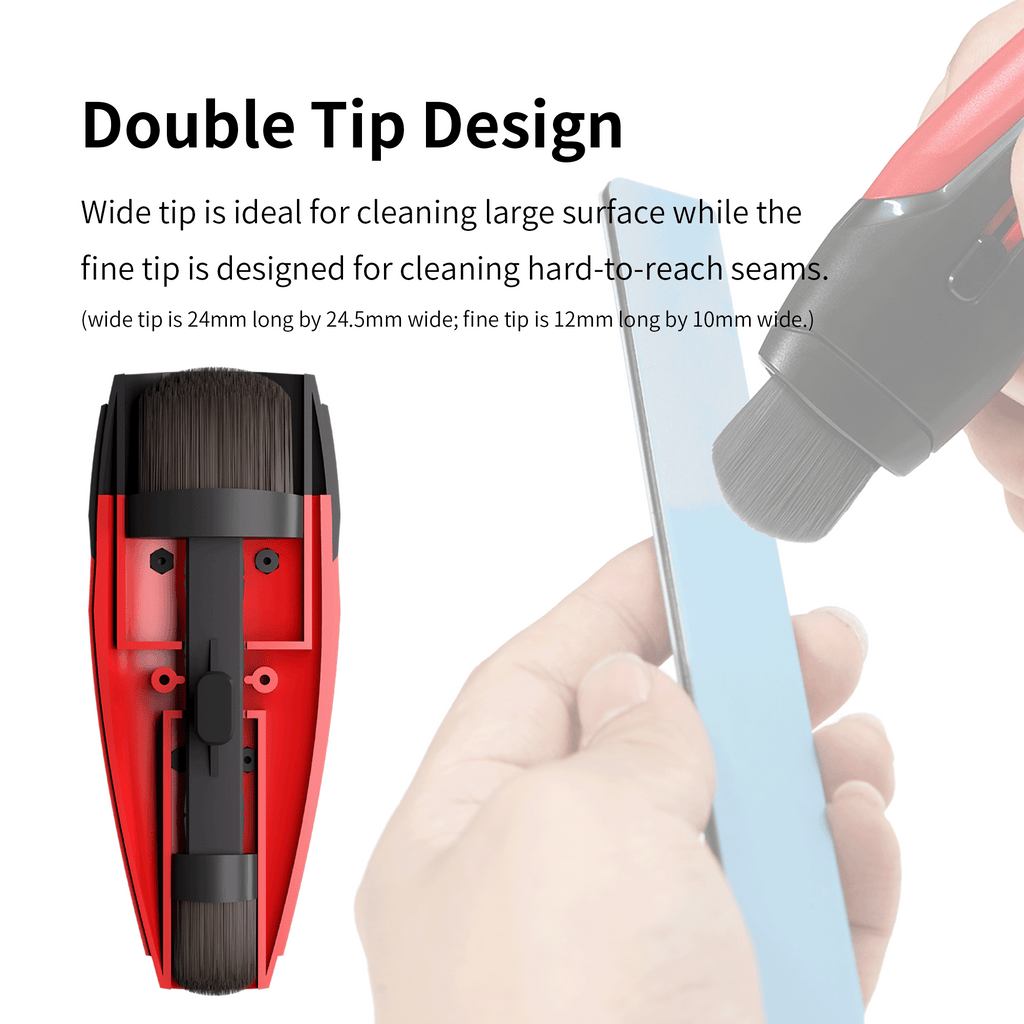 DSPIAE panel of the PT-RDB internals: its 24 mm wide tip and 12 mm fine tip on one push-pull carrier