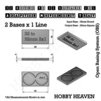 Round to Square Movement Trays Adapters for Tabletop Games