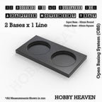 Round to Square Movement Trays Adapters for Tabletop Games