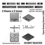 Round to Square Movement Trays Adapters for Tabletop Games