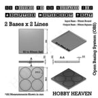Round to Square Movement Trays Adapters for Tabletop Games