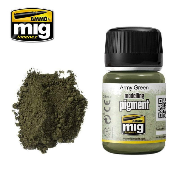 AMMO By MIG Pigment Army Green MIG3019 - Hobby Heaven