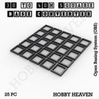 Square to Square Bases Size Converters 3d Print Full Range