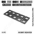 Square to Square Bases Size Converters 3d Print Full Range