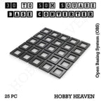 Square to Square Bases Size Converters 3d Print Full Range