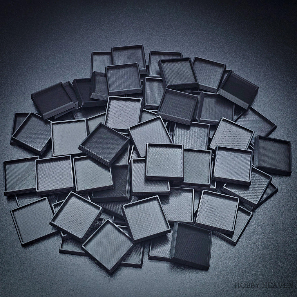 30mm Square Hollow Plastic Bases 3d Print (Copy) - Hobby Heaven