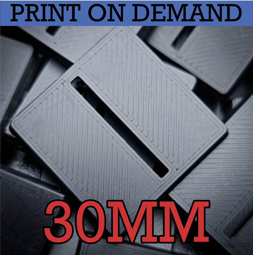 30mm Square Parallel Slotted Plastic Bases 3d Print - Hobby Heaven
