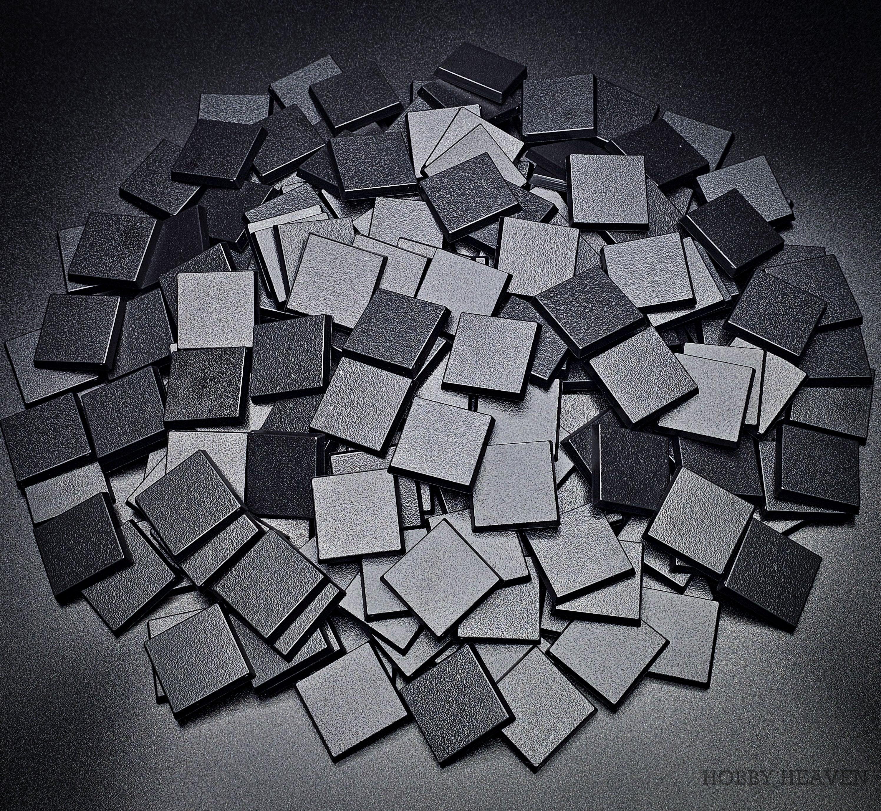 30mm Square Plain Plastic Bases - Hobby Heaven