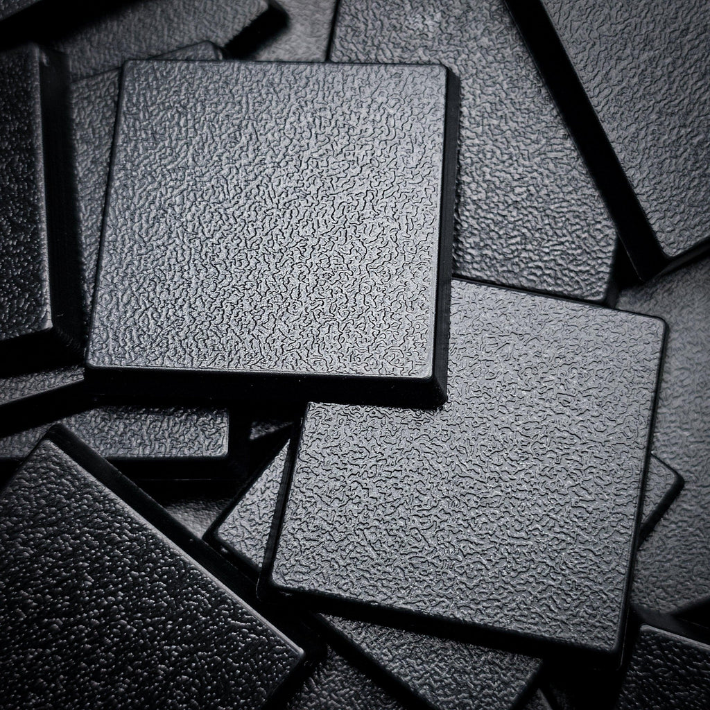 30mm Square Plain Plastic Bases - Hobby Heaven