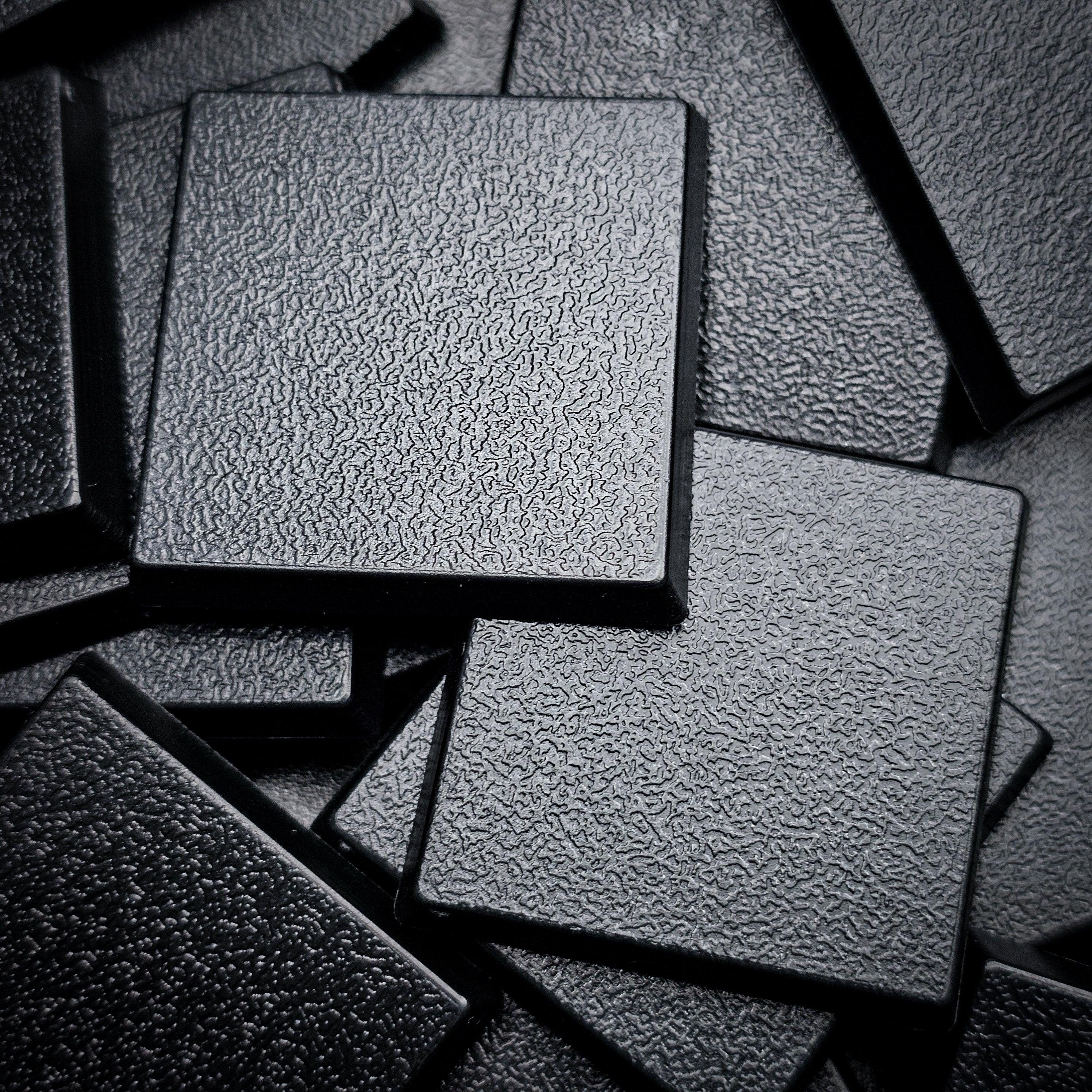30mm Square Plain Plastic Bases - Hobby Heaven