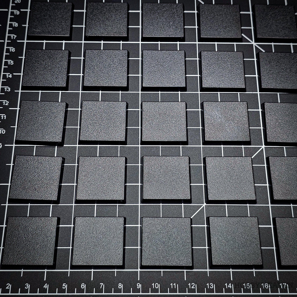 30mm Square Plain Plastic Bases - Hobby Heaven