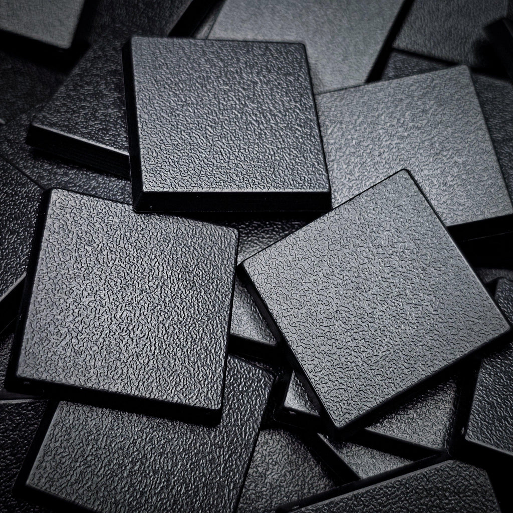 30mm Square Plain Plastic Bases - Hobby Heaven