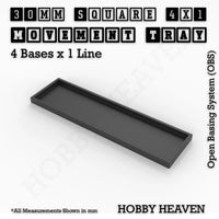 Square and Rectangle Movement Trays for Tabletop Games | Warhammer Compatible | Full Range
