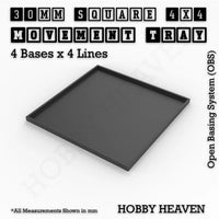 Square and Rectangle Movement Trays for Tabletop Games | Warhammer Compatible | Full Range
