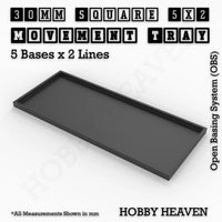 Square and Rectangle Movement Trays for Tabletop Games | Warhammer Compatible | Full Range
