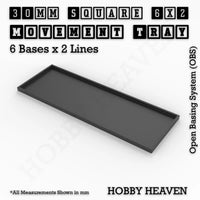 Square and Rectangle Movement Trays for Tabletop Games | Warhammer Compatible | Full Range
