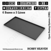 Square and Rectangle Movement Trays for Tabletop Games | Warhammer Compatible | Full Range
