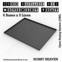 Square and Rectangle Movement Trays for Tabletop Games | Warhammer Compatible | Full Range
