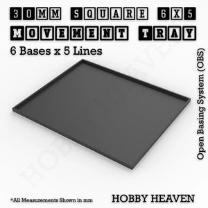 Square and Rectangle Movement Trays for Tabletop Games | Warhammer Compatible | Full Range