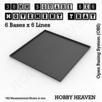 Square and Rectangle Movement Trays for Tabletop Games | Warhammer Compatible | Full Range
