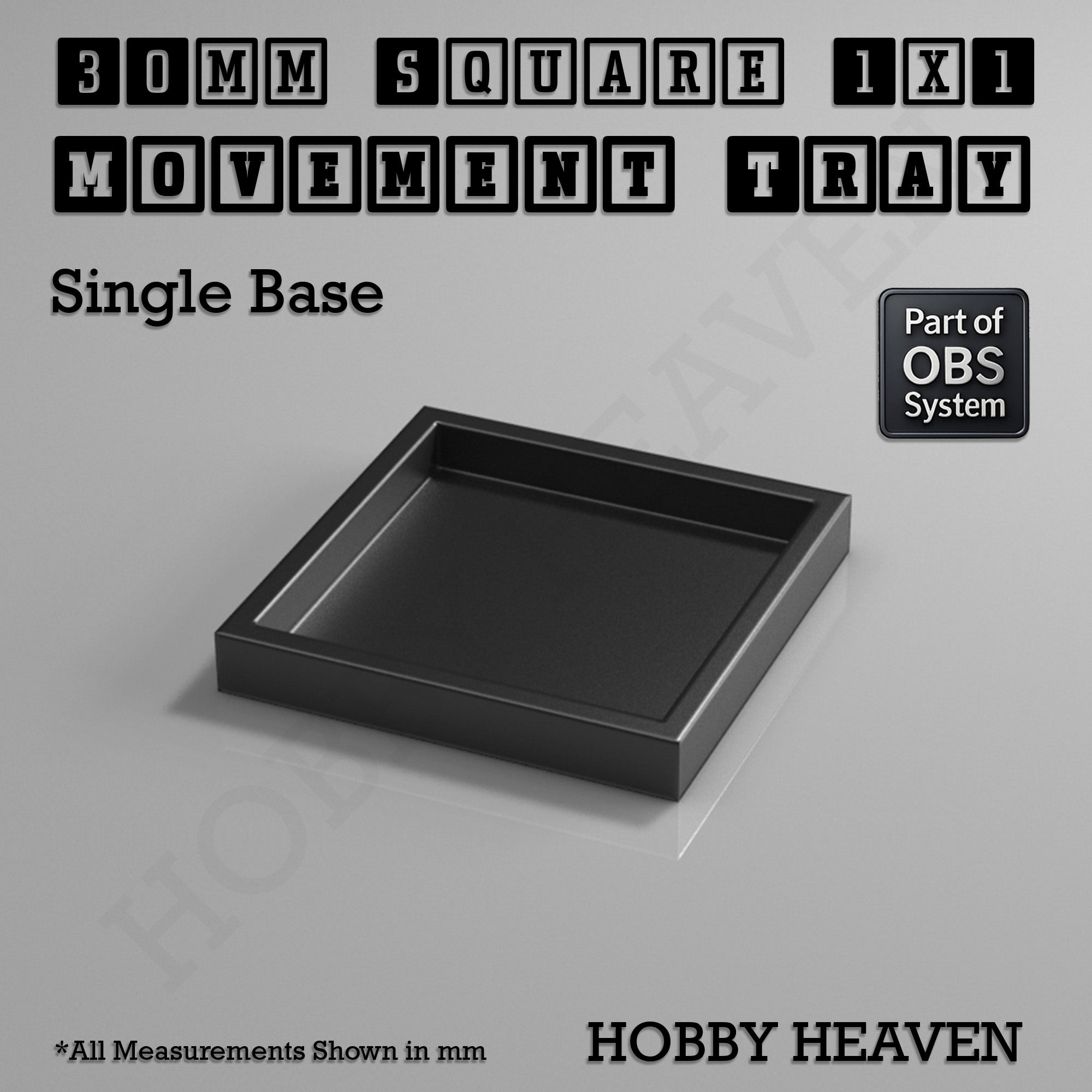 Square Movement Trays | OBS System | 20mm 25mm 30mm 40mm 50mm Bases