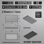Square Movement Trays | OBS System | 20mm 25mm 30mm 40mm 50mm Bases