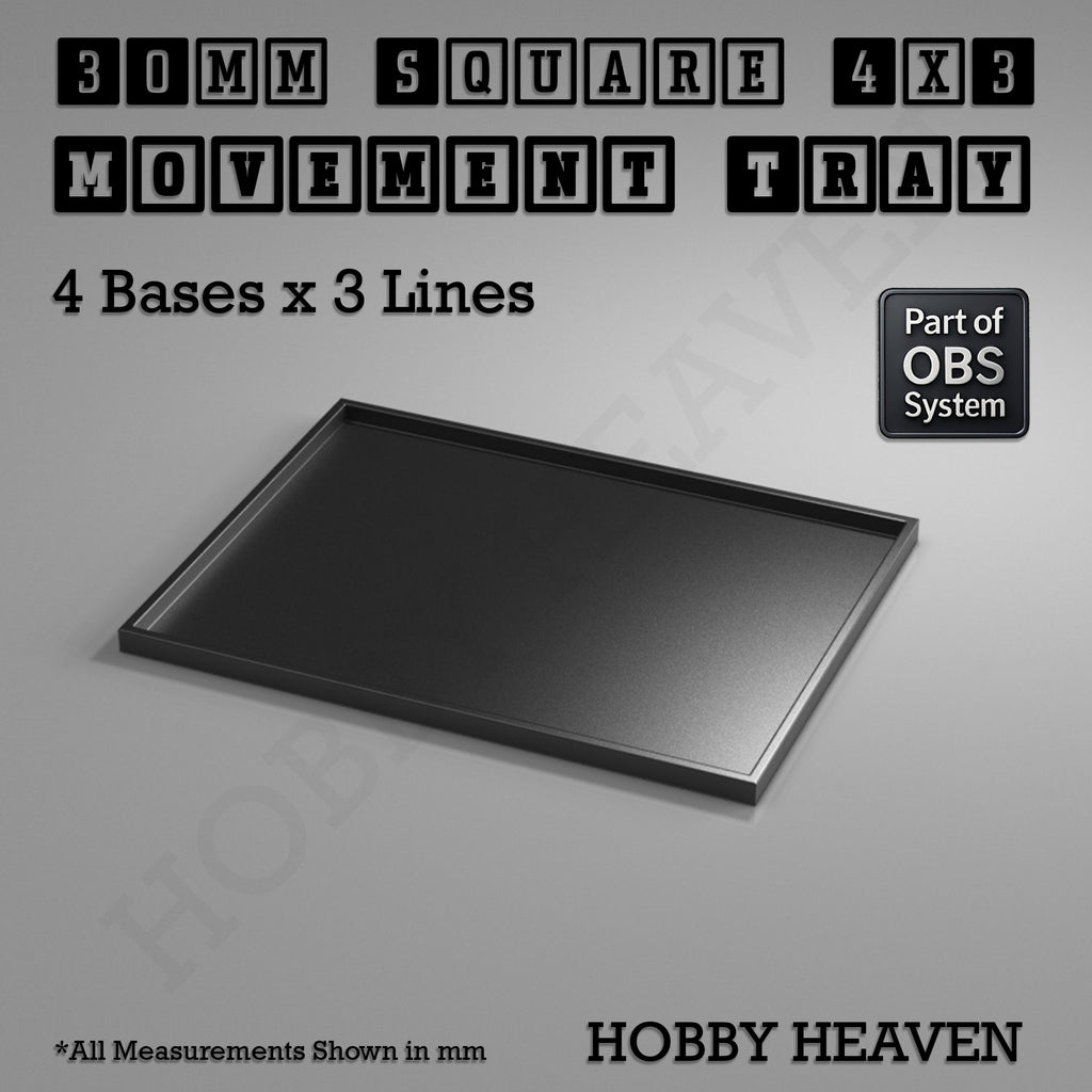 Square Movement Trays | OBS System | 20mm 25mm 30mm 40mm 50mm Bases