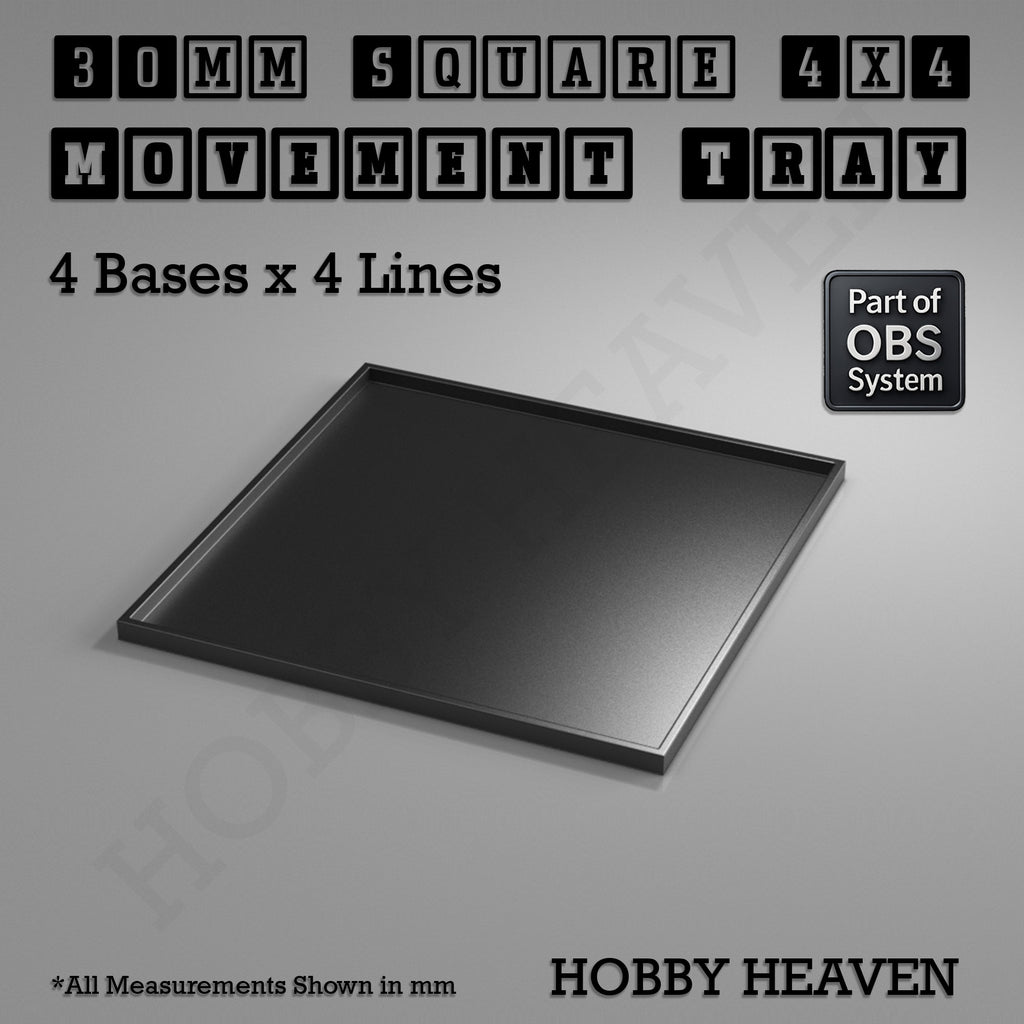Square Movement Trays | OBS System | 20mm 25mm 30mm 40mm 50mm Bases