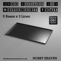 Square Movement Trays | OBS System | 20mm 25mm 30mm 40mm 50mm Bases
