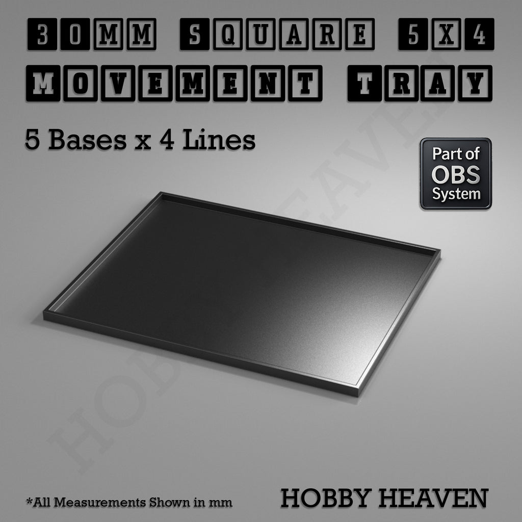 Square Movement Trays | OBS System | 20mm 25mm 30mm 40mm 50mm Bases