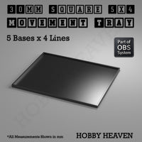 Square Movement Trays | OBS System | 20mm 25mm 30mm 40mm 50mm Bases