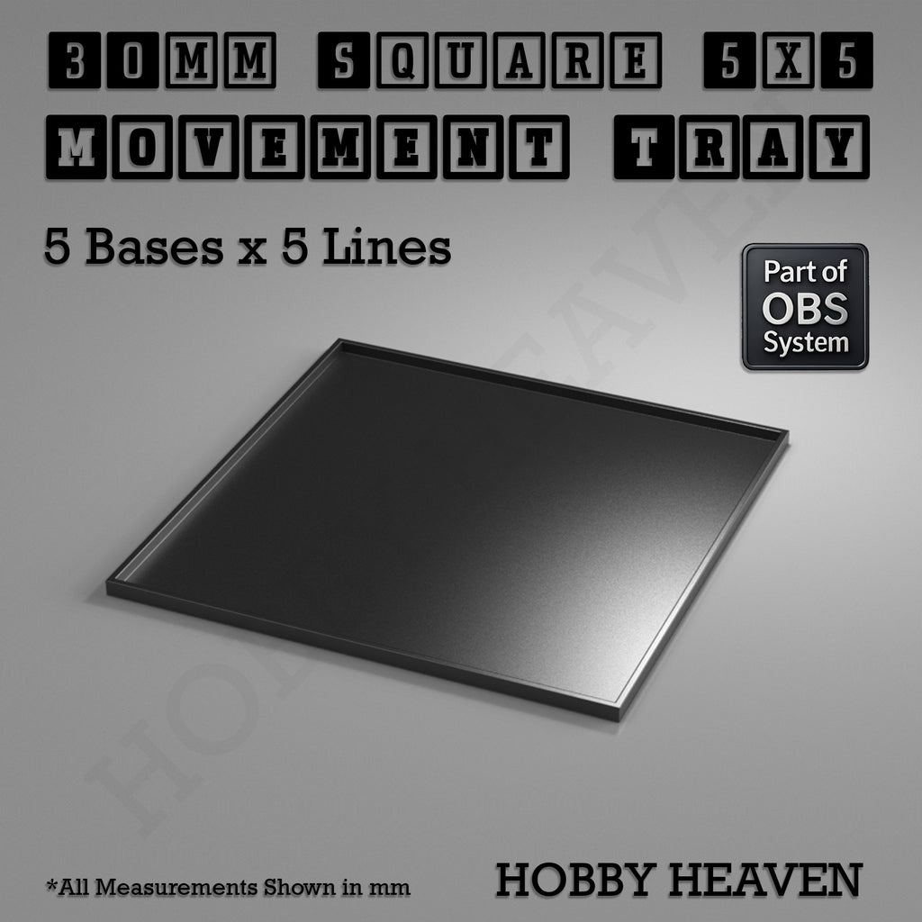 Square Movement Trays | OBS System | 20mm 25mm 30mm 40mm 50mm Bases