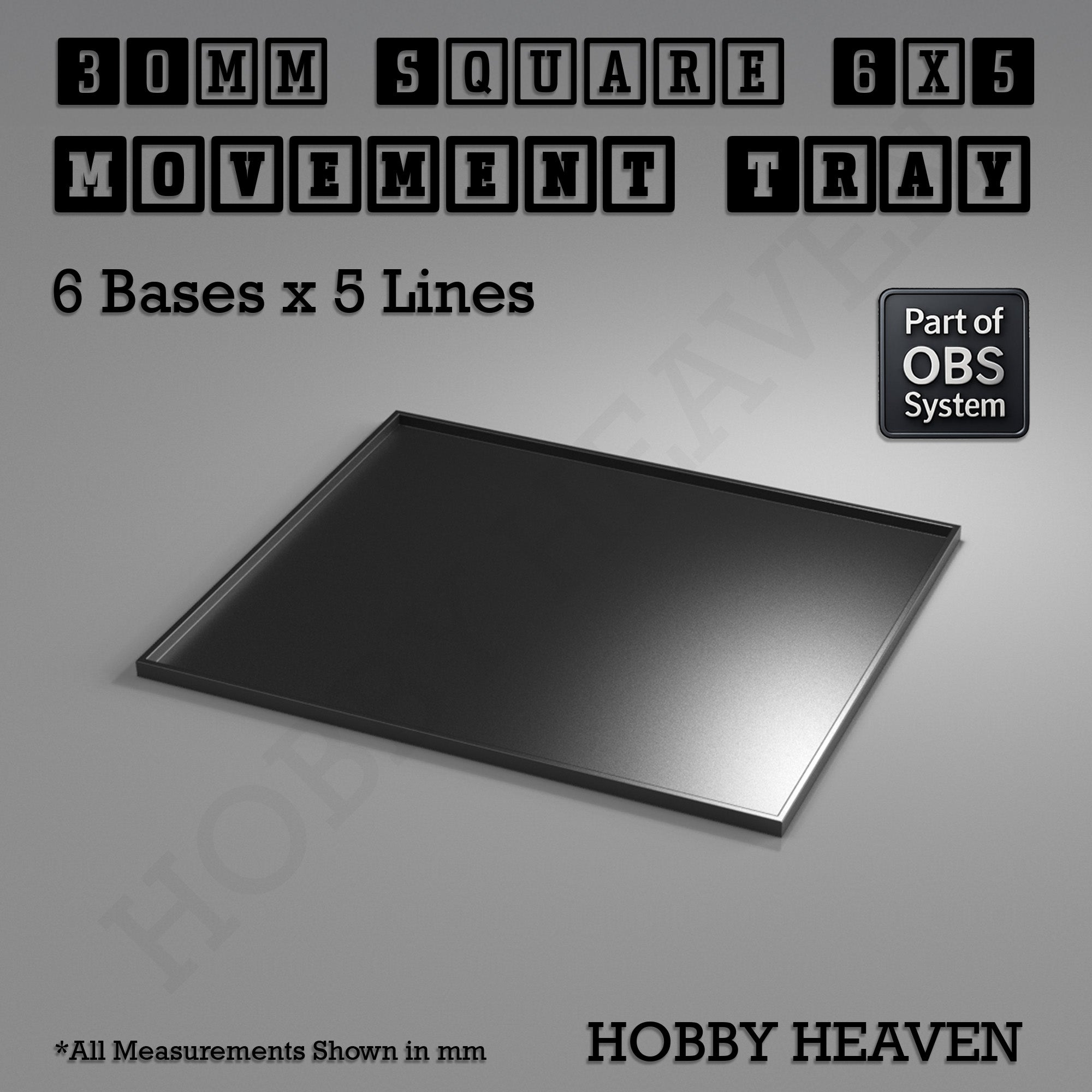 Square Movement Trays | OBS System | 20mm 25mm 30mm 40mm 50mm Bases