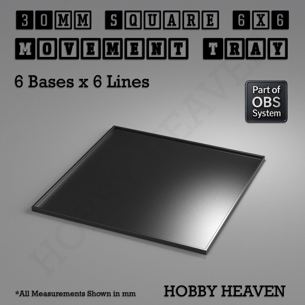 Square Movement Trays | OBS System | 20mm 25mm 30mm 40mm 50mm Bases