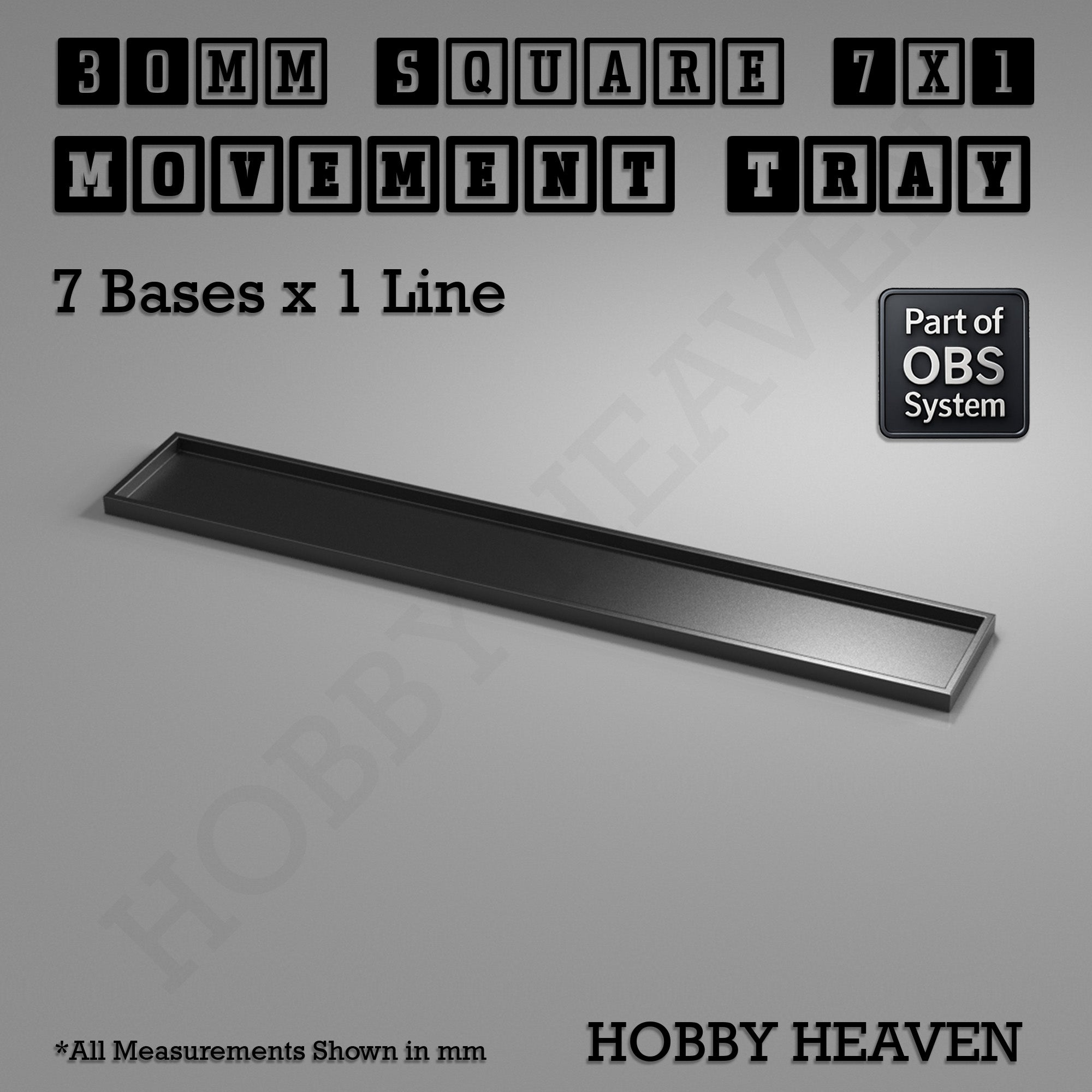 Square Movement Trays | OBS System | 20mm 25mm 30mm 40mm 50mm Bases
