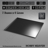 Square Movement Trays | OBS System | 20mm 25mm 30mm 40mm 50mm Bases