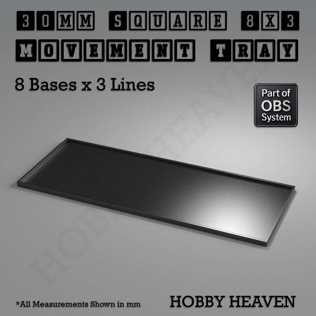 Square Movement Trays | OBS System | 20mm 25mm 30mm 40mm 50mm Bases