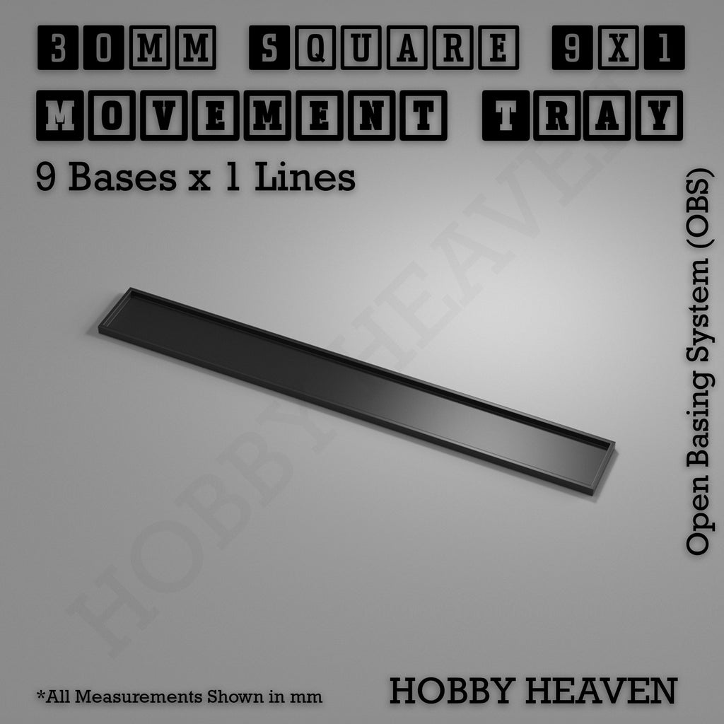 Square Movement Trays | OBS System | 20mm 25mm 30mm 40mm 50mm Bases
