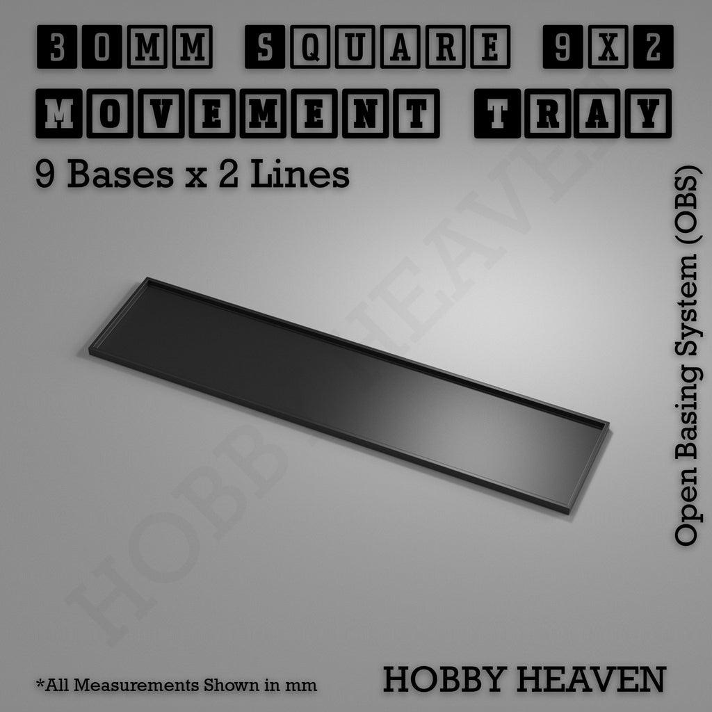 Square Movement Trays | OBS System | 20mm 25mm 30mm 40mm 50mm Bases