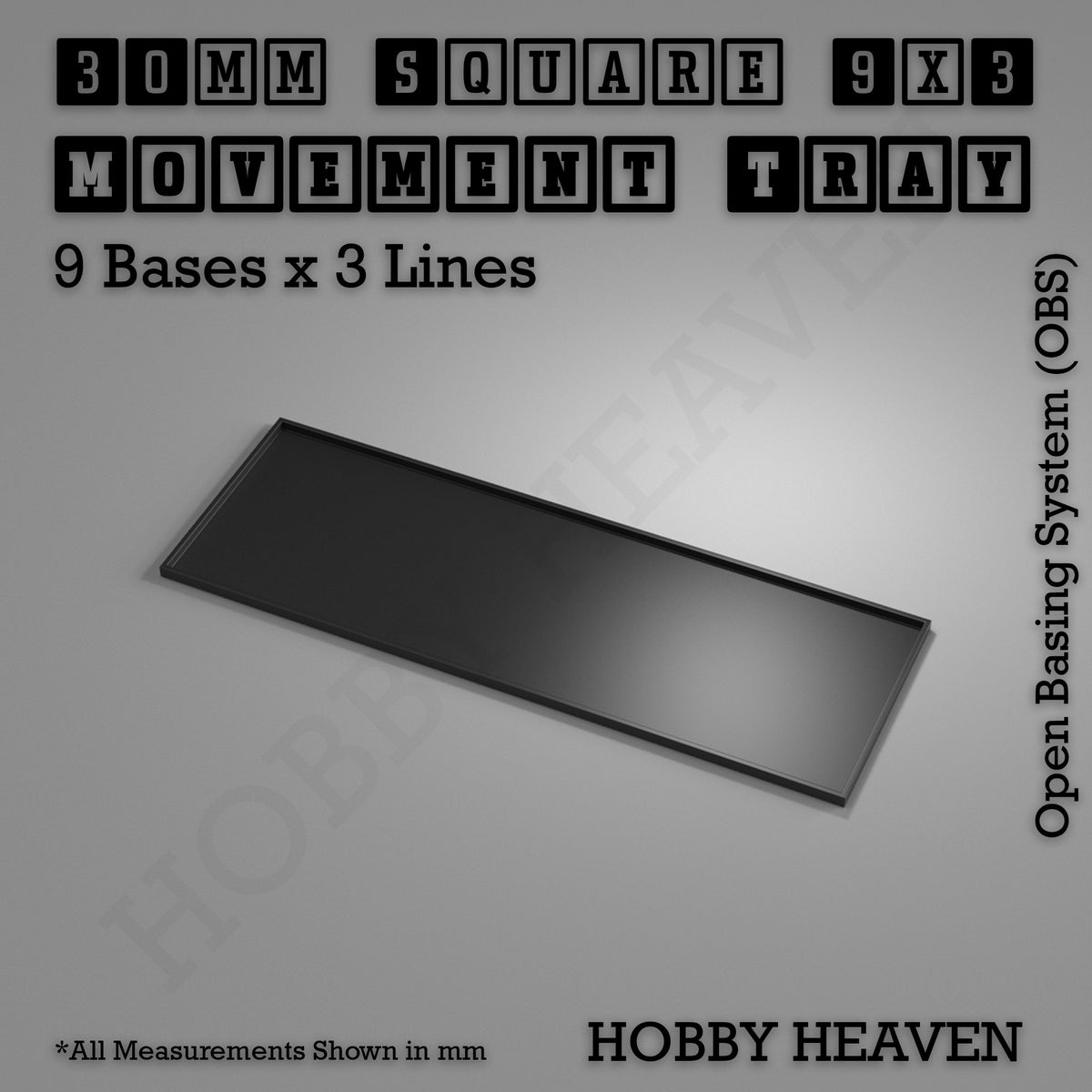 Square Movement Trays | OBS System | 20mm 25mm 30mm 40mm 50mm Bases
