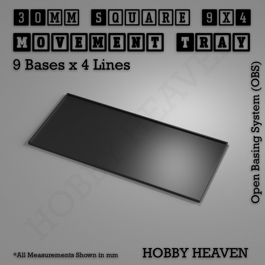 Square Movement Trays | OBS System | 20mm 25mm 30mm 40mm 50mm Bases