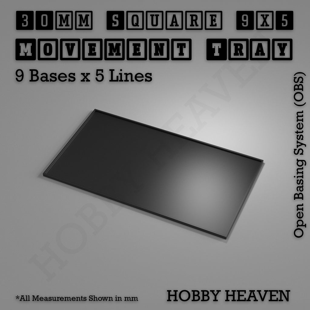 Square Movement Trays | OBS System | 20mm 25mm 30mm 40mm 50mm Bases