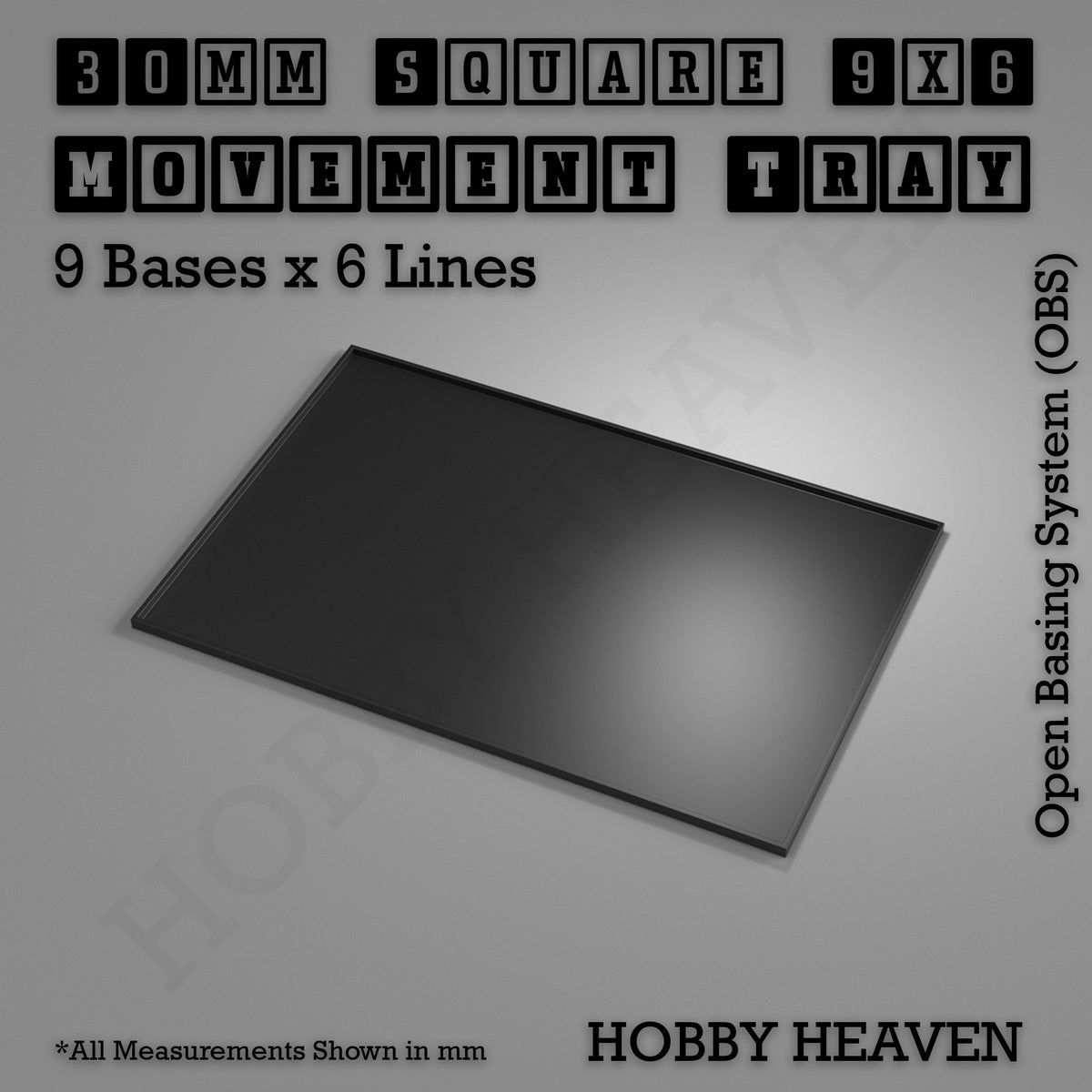 Square Movement Trays | OBS System | 20mm 25mm 30mm 40mm 50mm Bases